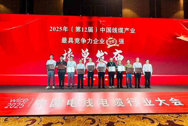 連續(xù)5年！民興電纜榮膺中國(guó)線(xiàn)纜行業(yè)20強(qiáng)、廣東線(xiàn)纜行業(yè)前3強(qiáng)